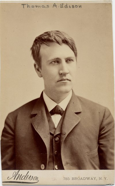 Thomas Alva Edison (1847-1931), American Inventor by American Photographer